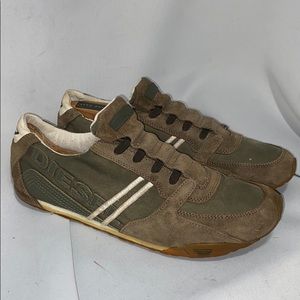 Diesel Army Green Slip On Urban Casual Sneakers